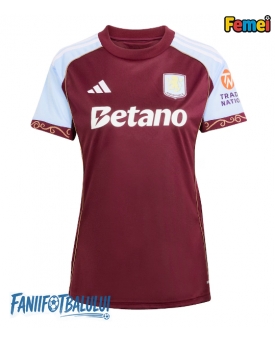 Aston Villa Tricou Fotbal Replică 2025-26 Femei Acasa